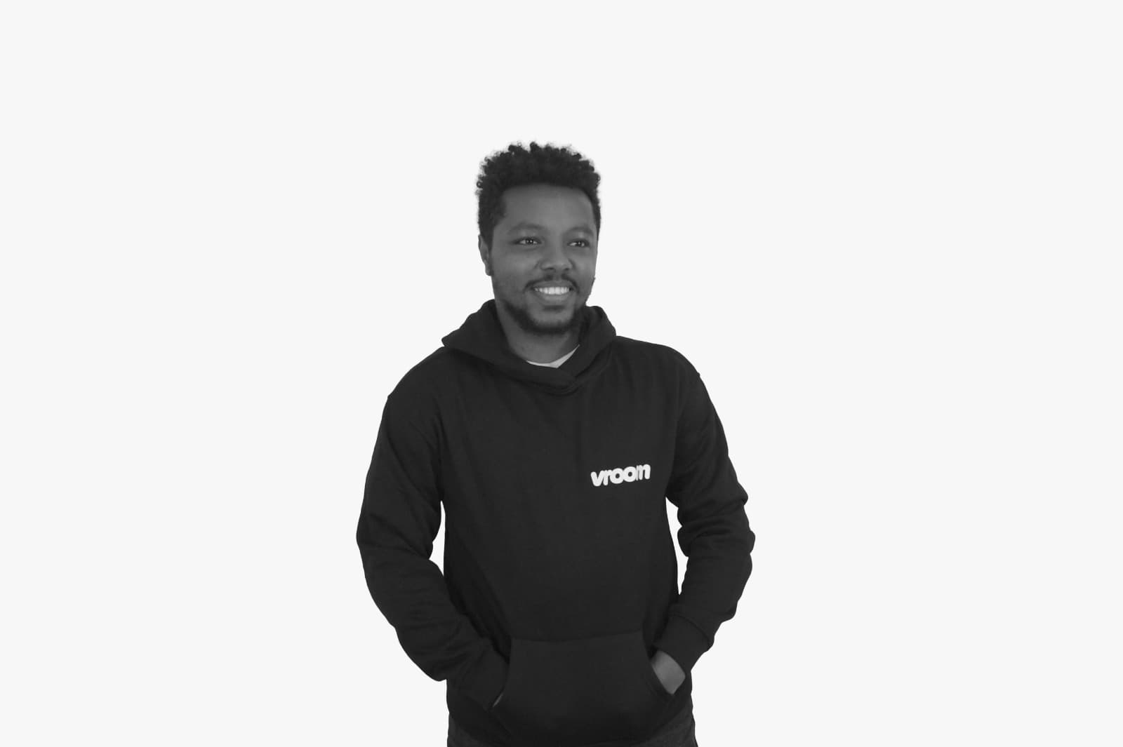 Teddy M. black and white